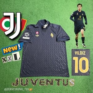 Adidas Juventus FC Kenan Yildiz #10 2024/2025 Third Jersey New With UCL Patches